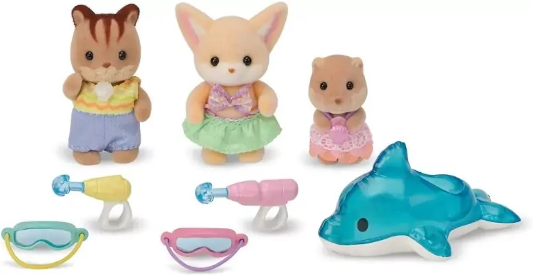 Sylvanian Families Przedszkole Zabawa w basenie Baby Trio 5749 p6 - tantis.pl