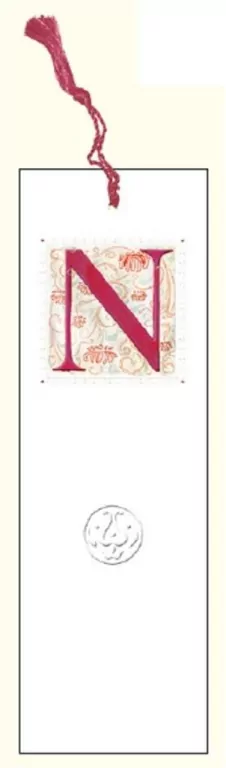 Zakładka do książki z anagramem. Litera N - tantis.pl