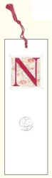 Zakładka do książki z anagramem. Litera N