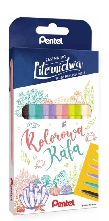 Zestaw do liternictwa. Kolorowa rafa - tantis.pl