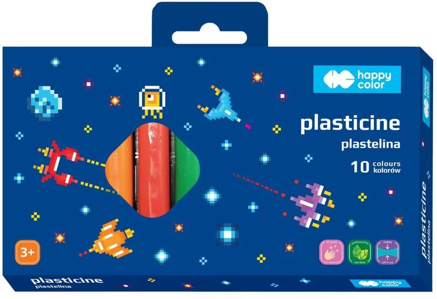 Plastelina Pixi Planet 10 kolorów Happy Color - tantis.pl