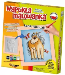 Wypukła malowanka. Konik Islandzki