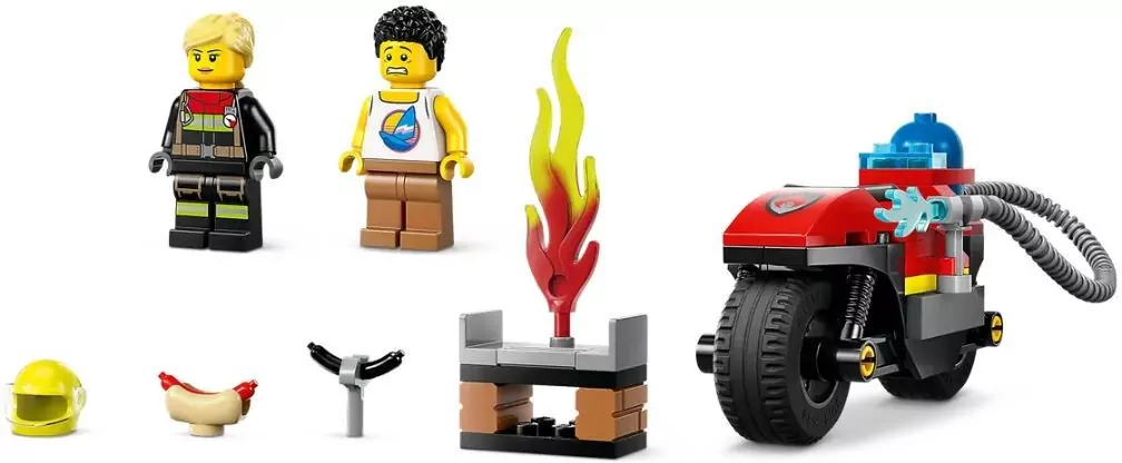 LEGO® City. Strażacki motocykl ratunkowy 60410 - tantis.pl