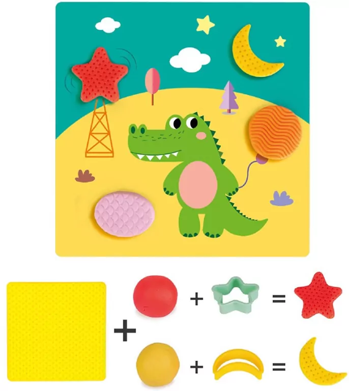 Plastusiowe zabawy - geometryczne kształty. Genialny dzieciak - tantis.pl