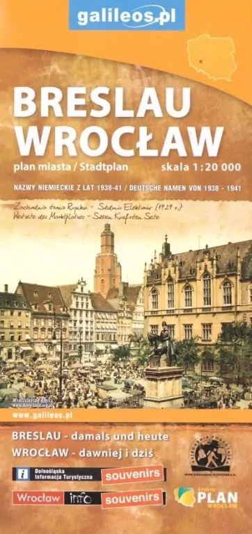 Plan miasta Wrocław Breslau - tantis.pl