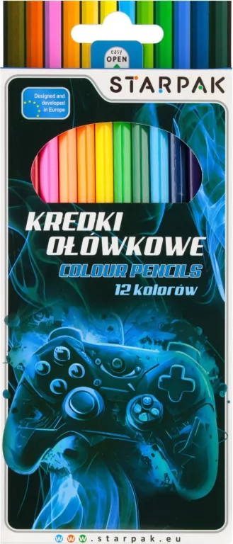 Kredki ołówkowe 12 kolorów Pad - tantis.pl