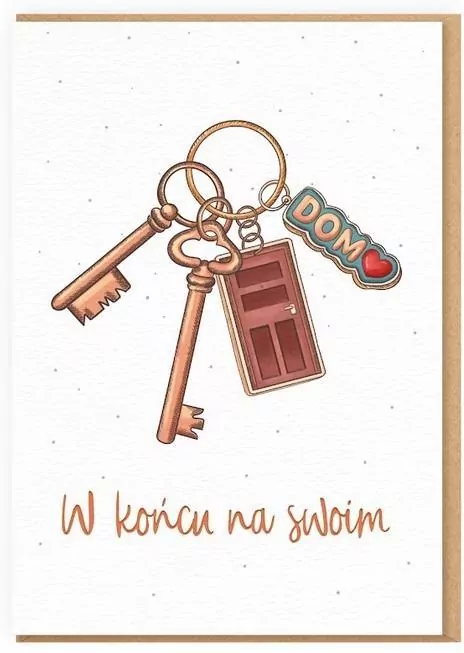 Karnet Gratulacje. W końcu na swoim - tantis.pl