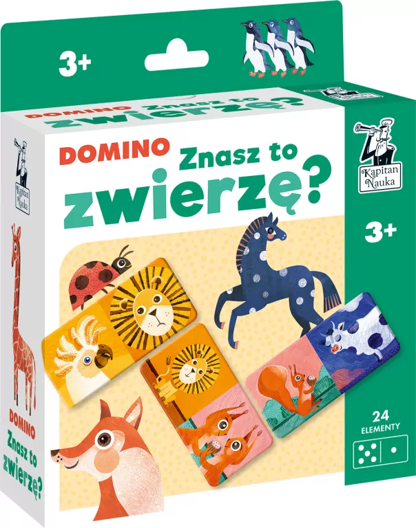 Znasz to zwierzę? Domino. Kapitan Nauka - tantis.pl