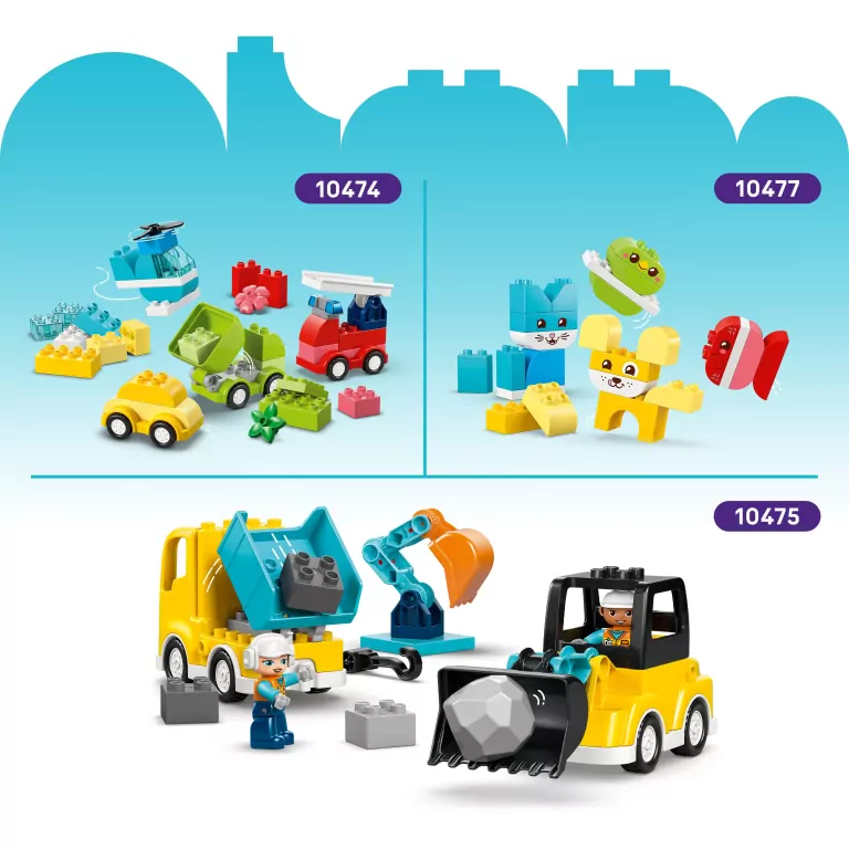 LEGO® Duplo. Wóz strażacki z wężem i strażaki 10473 - tantis.pl
