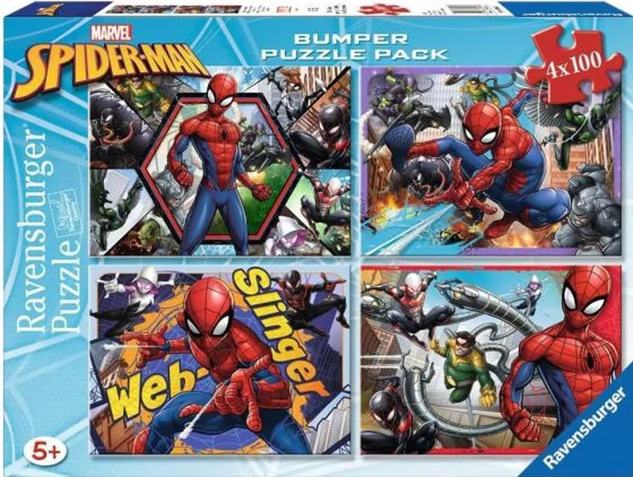 Puzzle 4x100. Spider Man - tantis.pl