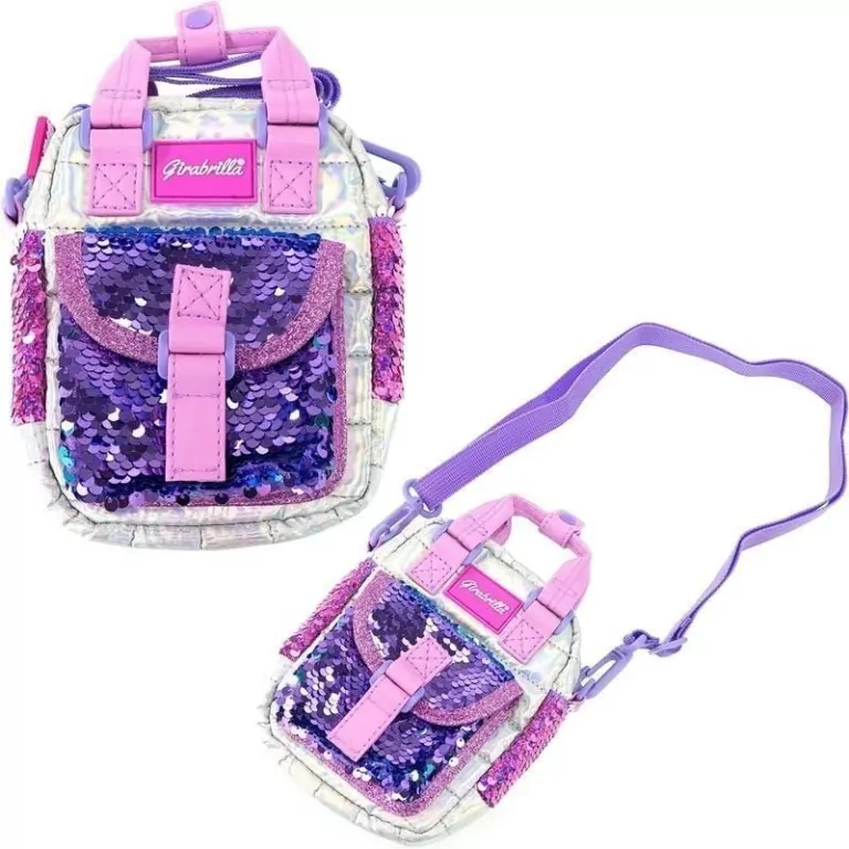 Torebka na ramię puffer fioletowa - tantis.pl