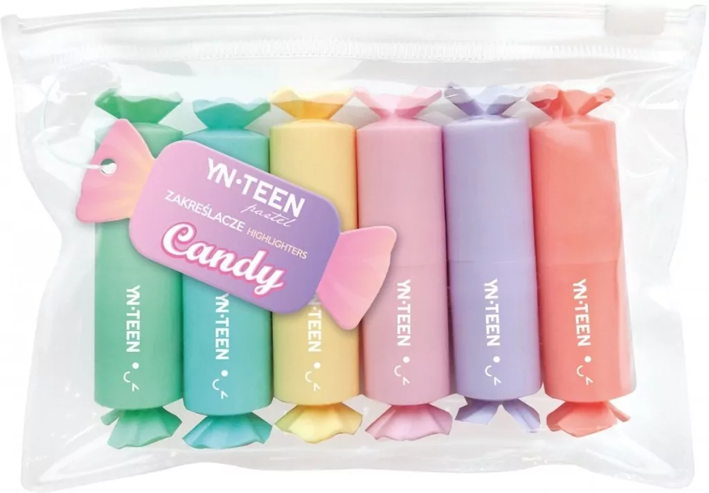 Zakreślacz Sweet 6 kolorów pastel - tantis.pl