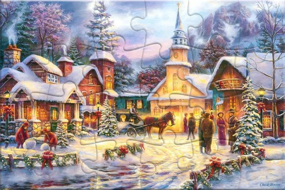 Puzzlowa kartka pocztowa Faith Runs Deep - tantis.pl