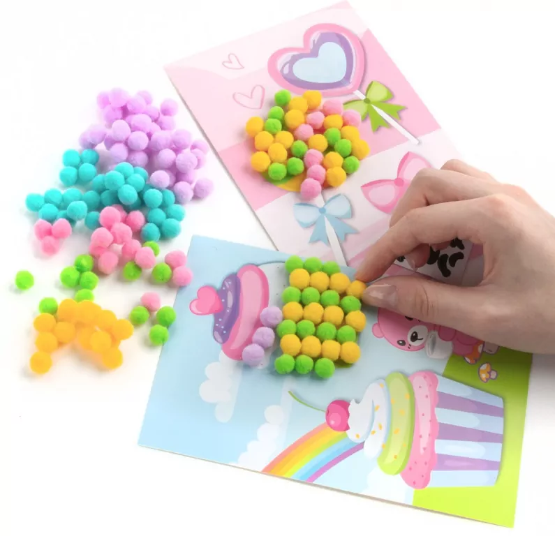 Wyklejanki pomponiaste Sweet - tantis.pl