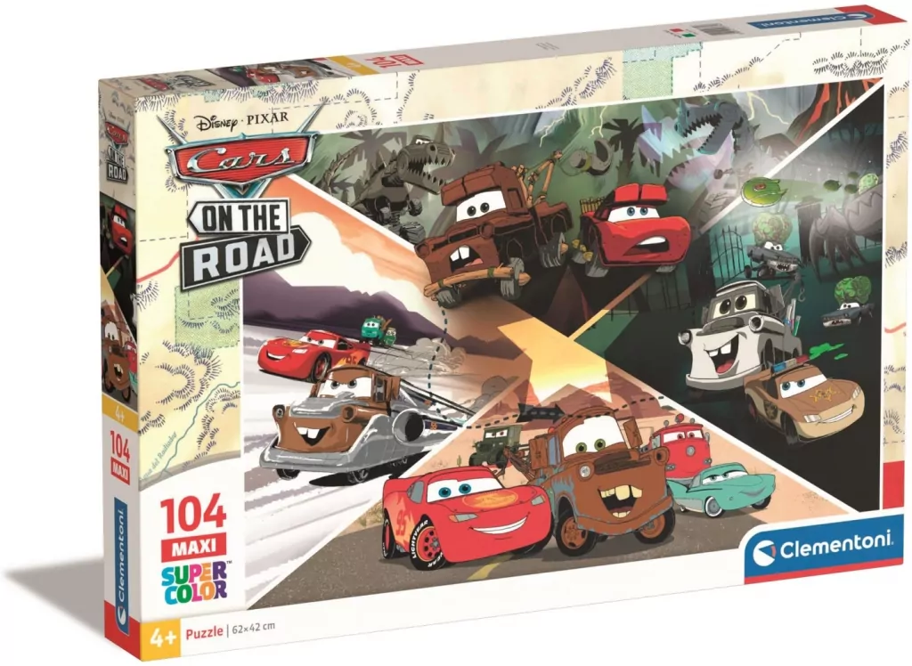 Puzzle 104 Maxi. Super Kolor Disney Cars - tantis.pl