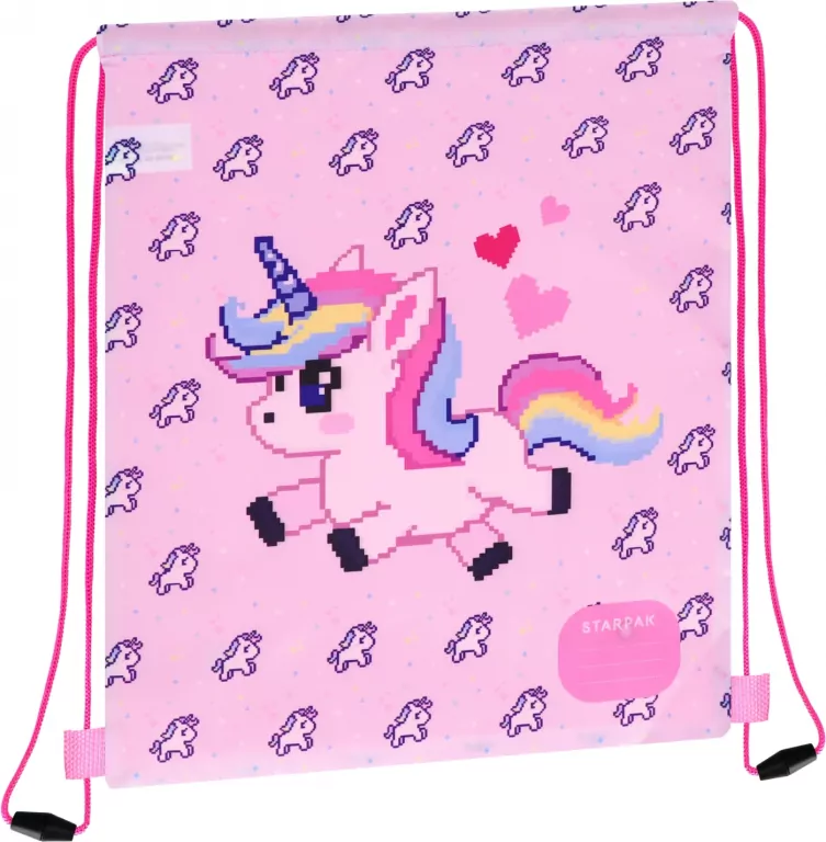 Worek na buty. Pixel Unicorn - tantis.pl