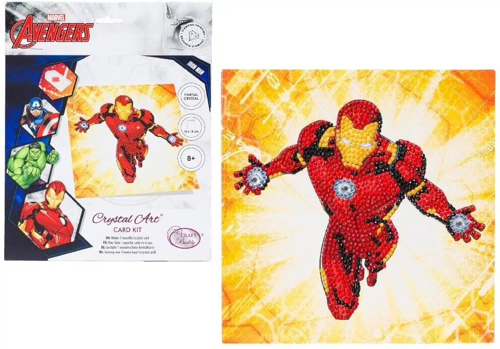 Diamentowa mozika Iron Man 18x18cm - tantis.pl