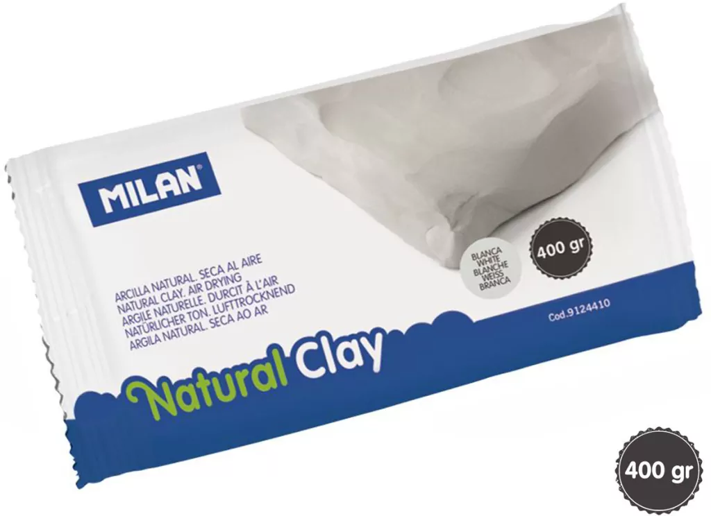 MILAN. Glina naturalna samoutwardzalna. Biała, 400g - tantis.pl