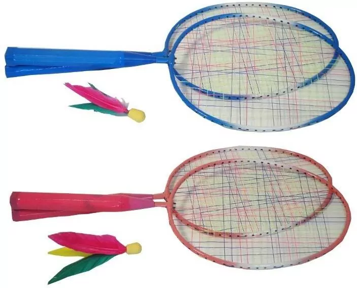 Badminton krótki z lotką z piórkiem MIX - tantis.pl