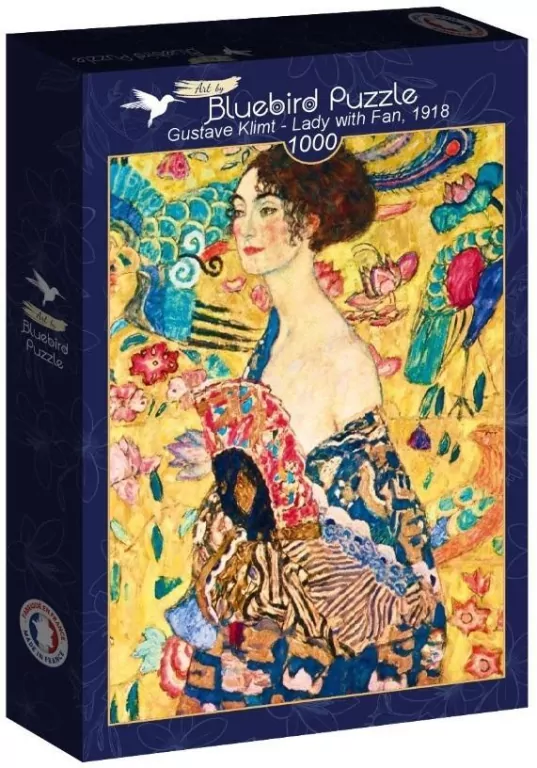 Puzzle 1000 Kobieta z wachlarzem, Gustave Klimt - tantis.pl