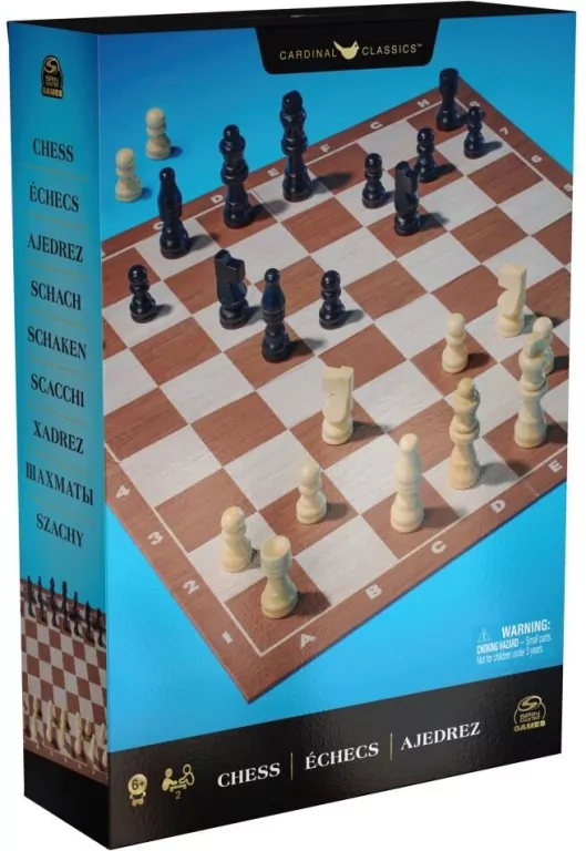 Szachy drewniane 6065339 Spin Master - tantis.pl