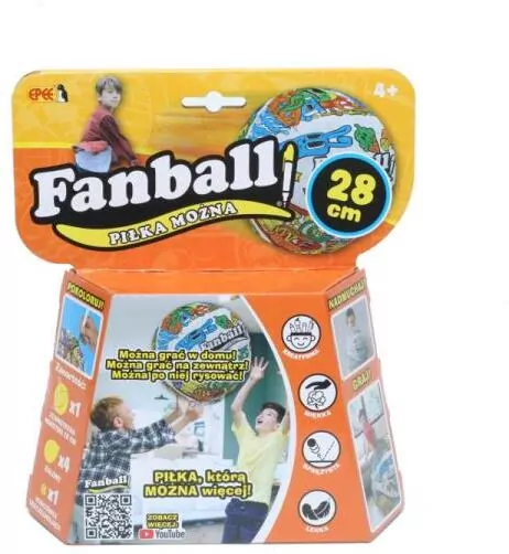 Epee. FanBall Piłka Można pomarańczowa 601032 - tantis.pl