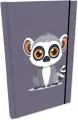 Notes A5 kratka z gumką Soft Touch Lemur - tantis.pl
