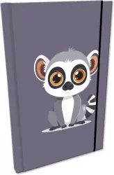 Notes A5 kratka z gumką Soft Touch Lemur