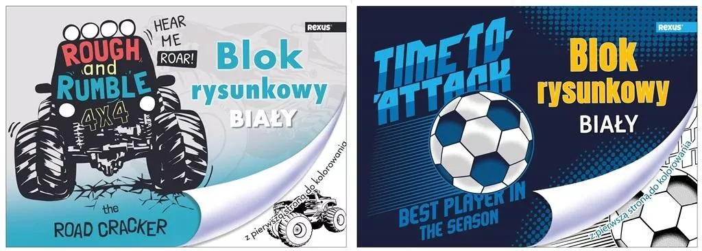 Blok rysunkowy A4/20K biały No name Chłopiec - tantis.pl