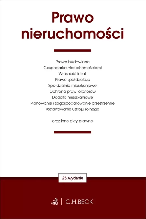 Prawo nieruchomości oraz inne akty prawne w.25 - tantis.pl