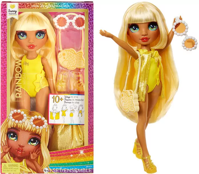 Rainbow High Sunny. Swim&Style Fashion Doll - tantis.pl