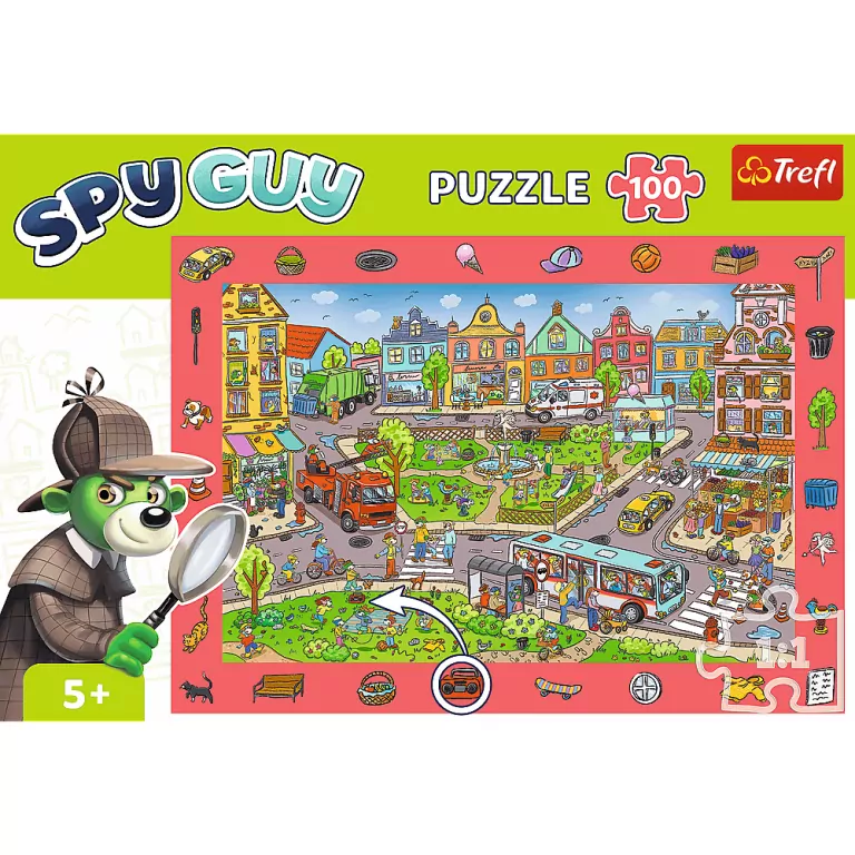 Puzzle 100. Obserwacyjne. Spy Guy Miasto - tantis.pl