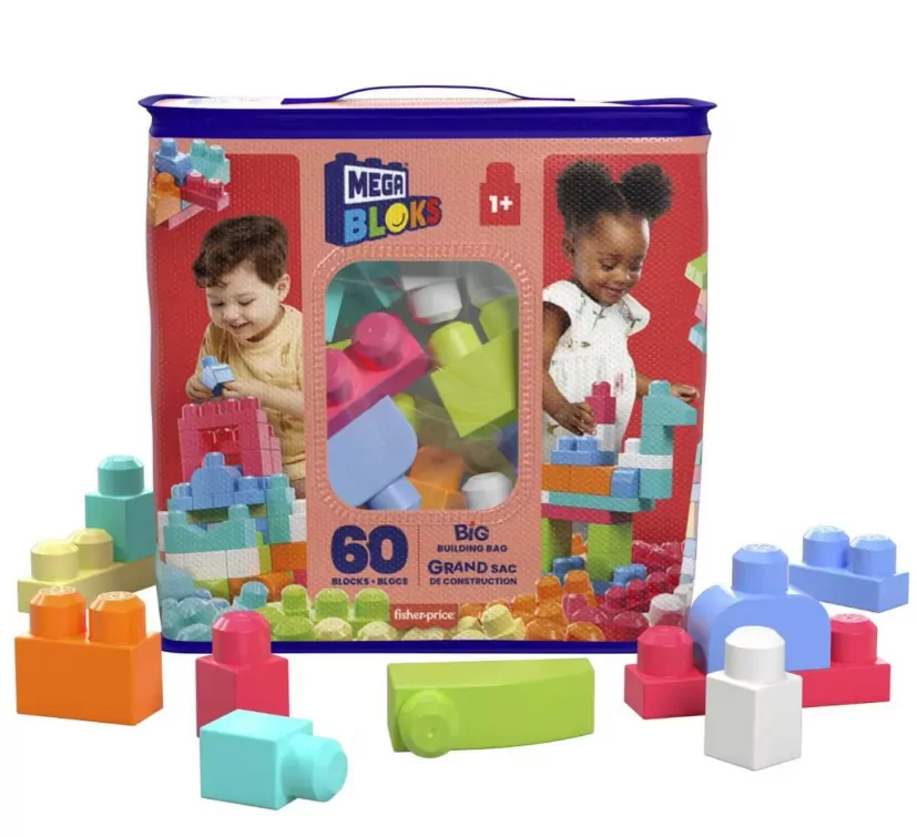 Mega Bloks. Duża ECO torba z klockami - tantis.pl
