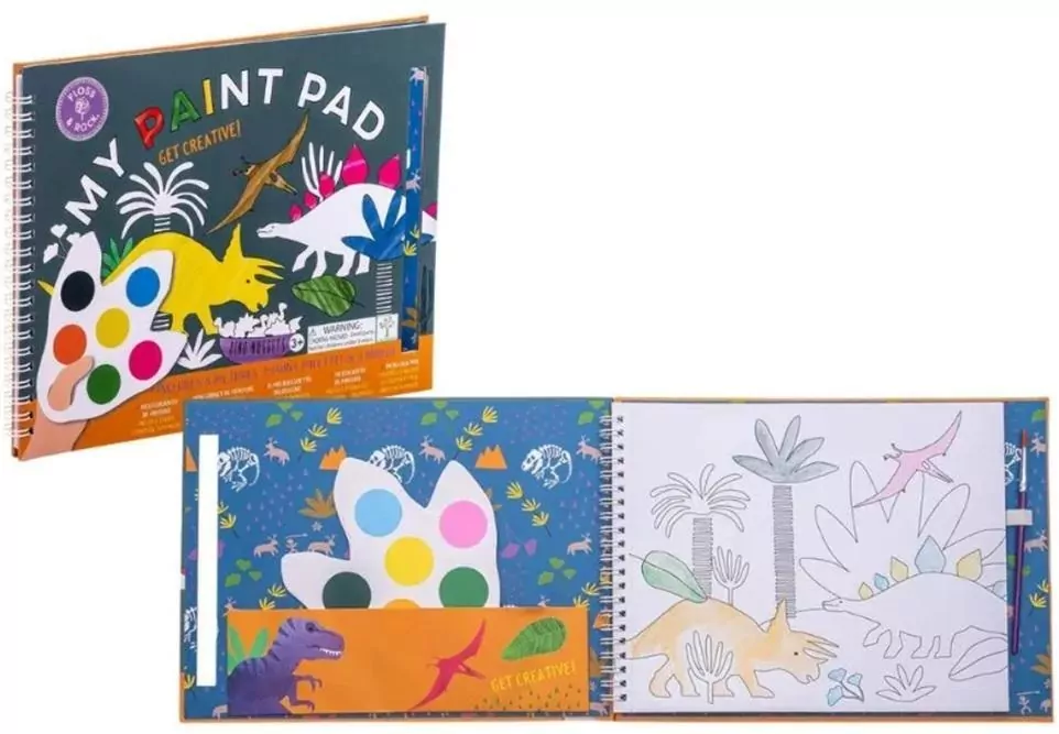 Kolorowanki z farbkami dinozaury - tantis.pl