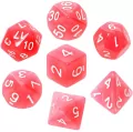 Komplet kości REBEL RPG - Kamienie Księżycowe - Awenturyn - tantis.pl