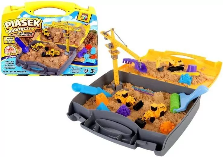 Piasek kinetyczny. Plac Budowy w walizce - tantis.pl