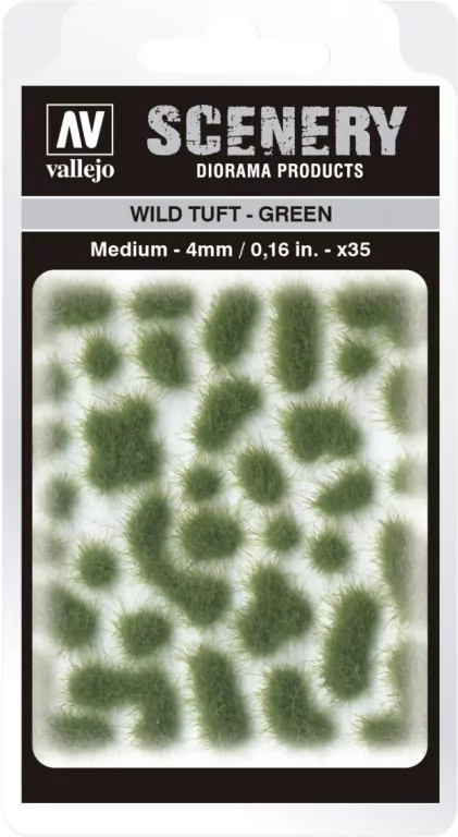 Vallejo: SC406 - Scenery - Wild Tuft - Green (4 mm x 35) - tantis.pl