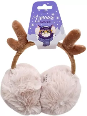 Zimowe nauszniki z rogami