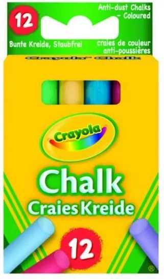 Kreda niepyląca kolorowa 12 kolorów - tantis.pl