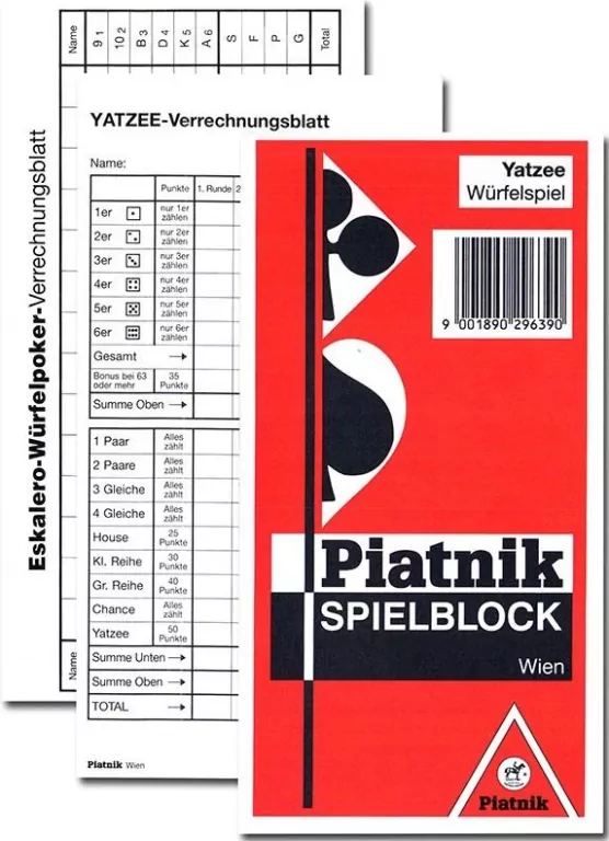 Piatnik bloczki do zapisu wyników do gry w kości - tantis.pl