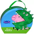 Puzzle w ozdobnym pudełku/walizce 12. George. Świnka Peppa - tantis.pl