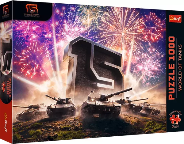 PUZZLE 1000 PremPlus 15-lecie WorldOfTanks 12125 - tantis.pl