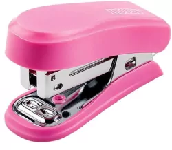 Zszywacz mini różowy + zszywki 24/6