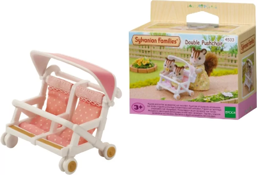 Podwójny wózek spacerowy. Sylvanian Families - tantis.pl