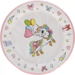 TALERZ PAP 180 JEDNOROZEC/BALONY PM OP