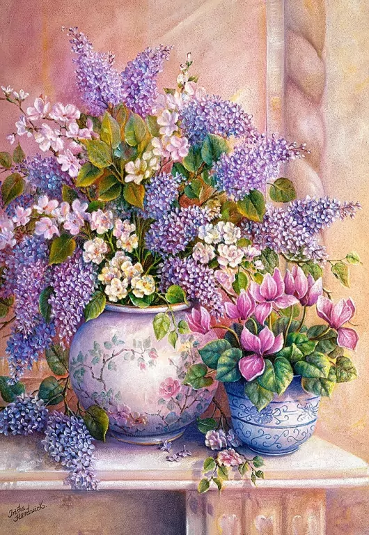 Puzzle 1500. Lilac Flowers C-151653-2 - tantis.pl