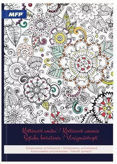 Kolorowanka antystresowa sztuka kwiatowa - tantis.pl