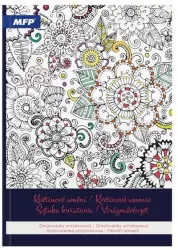 Kolorowanka antystresowa sztuka kwiatowa