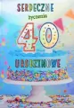 Kartka okolicznościowa: Urodziny 40 - tantis.pl