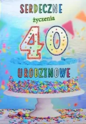 Kartka okolicznościowa: Urodziny 40